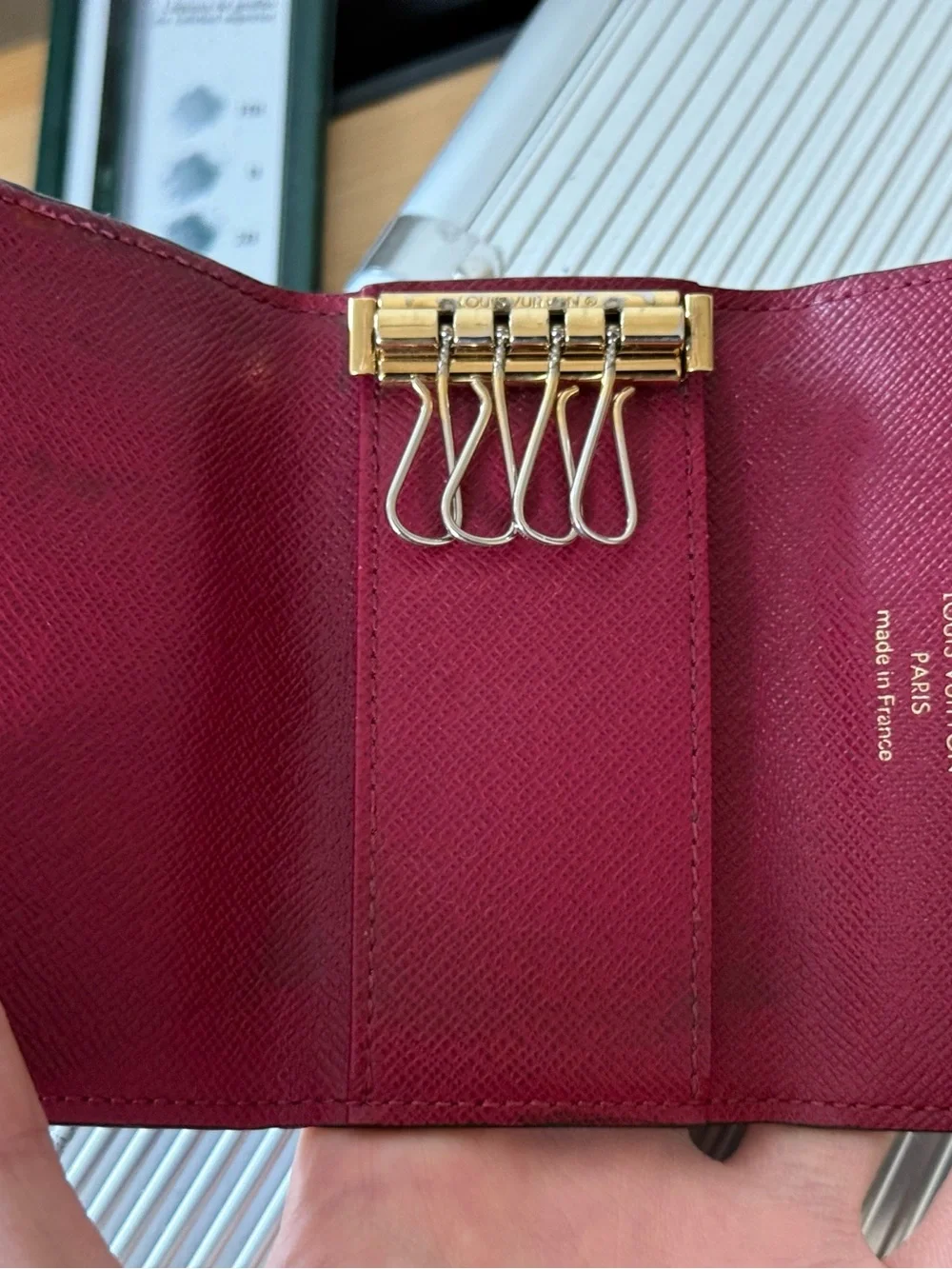 Louis Vuitton Multicle 4 Monogram Fuchsia Wallet